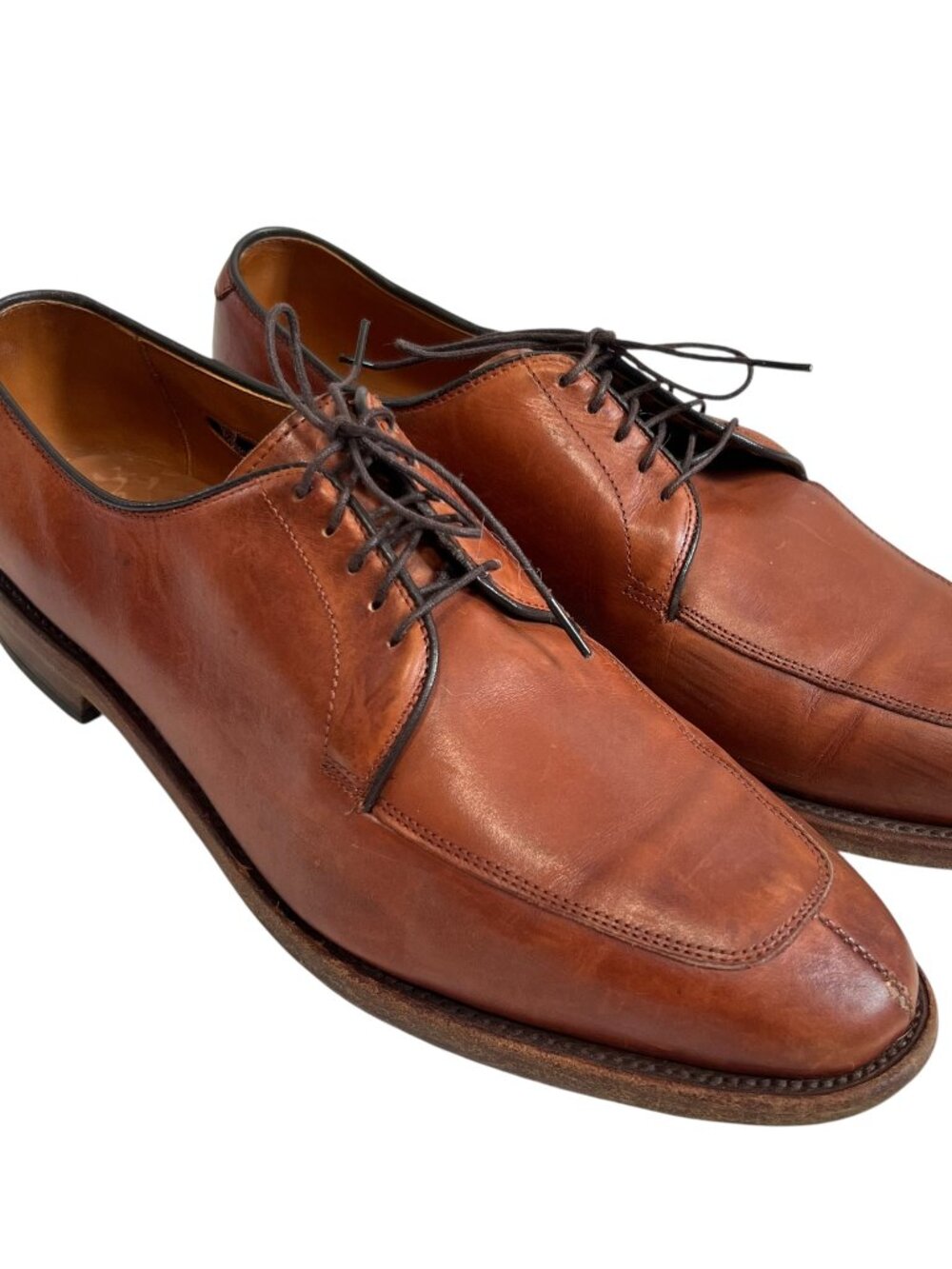 Allen Edmonds dress shoes Delray brown leather lace up mens 10 D oxfords